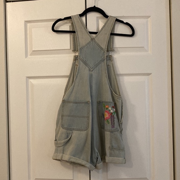 Custom Embroidered Short ASOS Denim Overalls - Picture 5 of 6